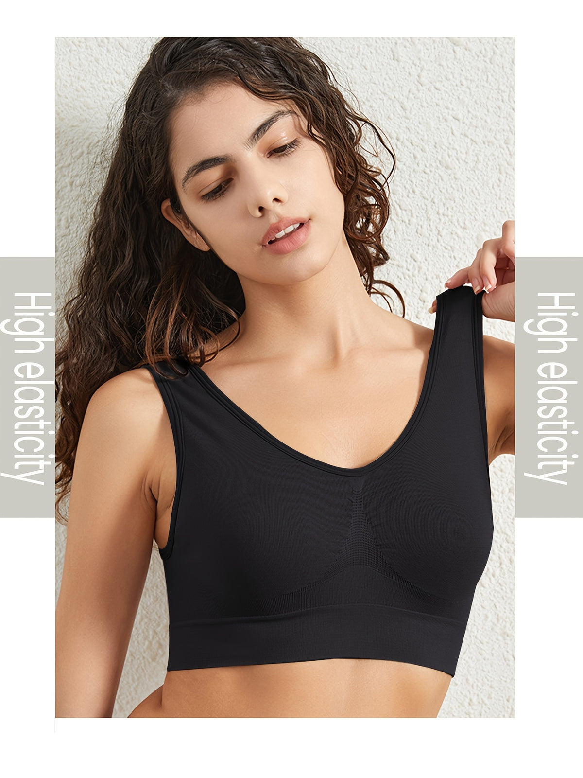 Set of 4 Women's Sports Bras - Extremely Breathable, Wire-Free with a Hollow Mesh Design, Lightweight and Comfortable for Yoga, Fitness, and Living - product image 5