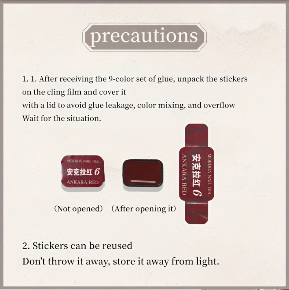 Gradient Gel Nail Polish Set 9pcs Ancola Red Collection – High Saturation Solid Gel, Shiny Gloss Finish, LED Curable Multifunctional Nail Gel | Spring Summer Ombre DIY Manicure Kit - product image 12