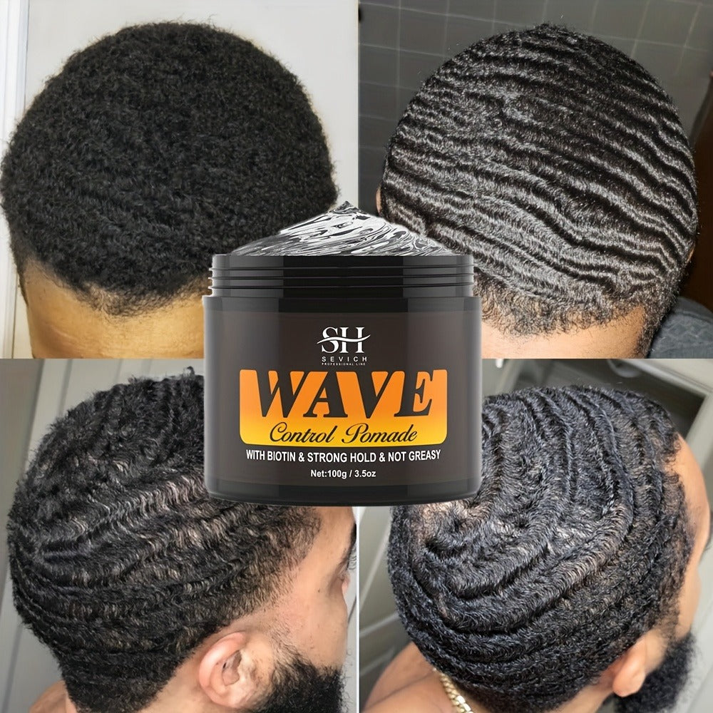 Wave Pomade Set for Men Strong Hold 360 Waves — Glycerin Formula Silky Shine, 4-Piece or 5-Piece Bundle with Silky Durag & Wave Brush, Deep Wave Pattern Hair Styling Kit, 100g - product image 12