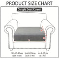 Jacquard Stretch Sofa Cover Non-Slip | Elastic Wear-Resistant Couch Slipcover, Polyester Jacquard Fabric, 1 to 4 Seat Sectional L-Shape, Armrest Backrest, Machine Washable - product image 49