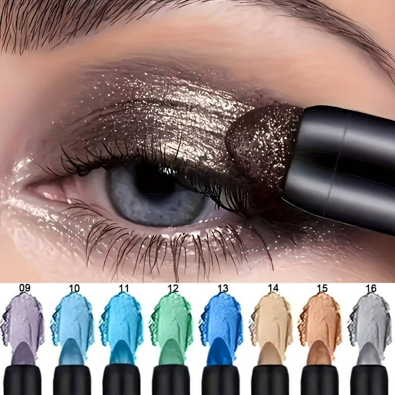 Fluorescent Eye Shadow Pen Set 8 or 16 Pcs – Shimmer Matte & Neon Gel Eyeliner Pencil Kit, Waterproof Vibrant Eye Makeup for Holiday Party Festival, Gift for Women - product image 12