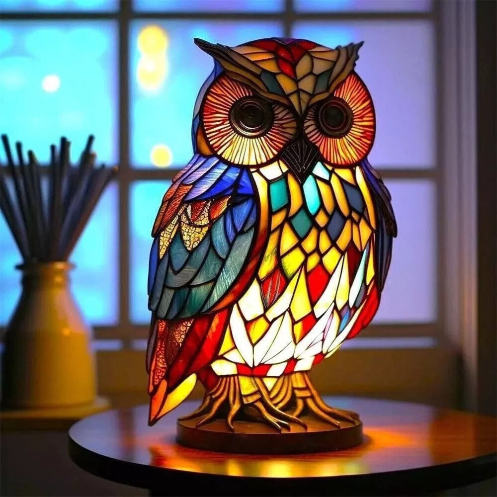 3D Resin Animal Night Light – Bohemian Vintage Dragon, Owl & Sea Turtle Stained Desk Lamp for Bedroom, Home Decor, Birthday & Christmas Gift (Dragon / Owl / Sea Turtle) - product image 8