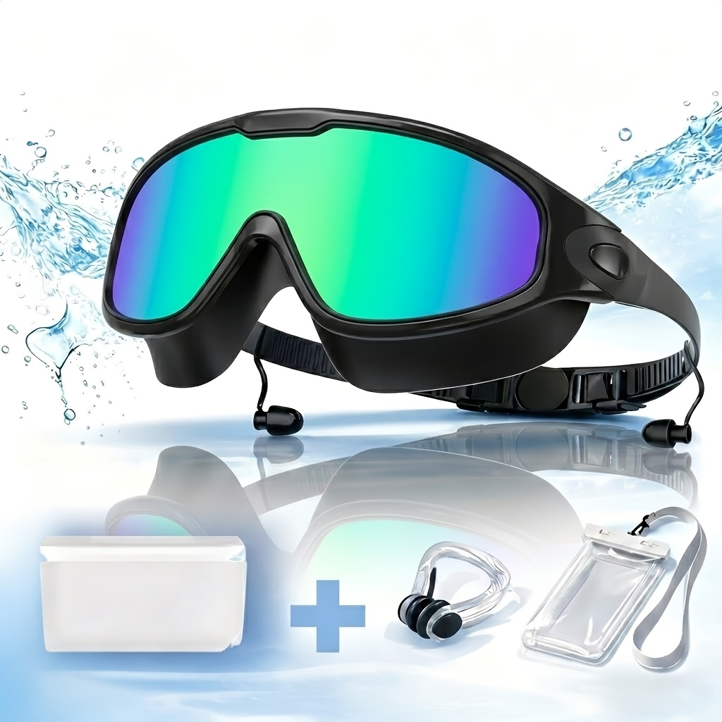 Anti-Fog Swimming Goggles Set | UV Protection, Earplugs & Nose Clip - product image 6
