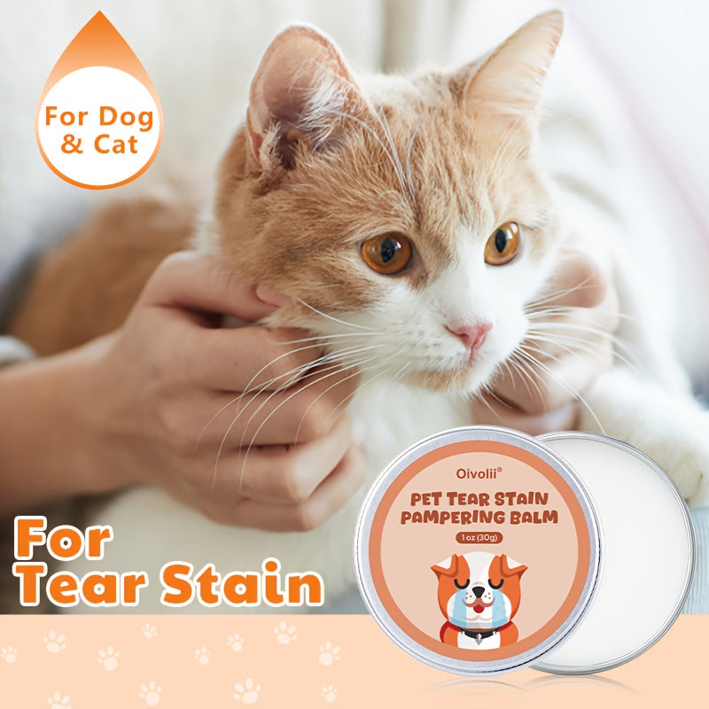 Gentle Non-Irritating Eye Cleaner for Dogs & Cats, Effectively Cleanses Tear Stains & Eye Discharge, 30g – Pet Tear Stain Remover Balm - product image 4