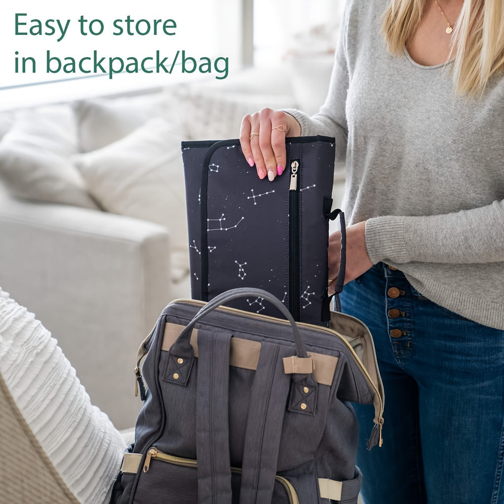 Portable Changing Mat Perfect for Changing Bags Or Changing Tables, One-handed Changing Mat, Travel Changing Mat, Perfect As A Shower Gift, Essential, Unisex - product image 5