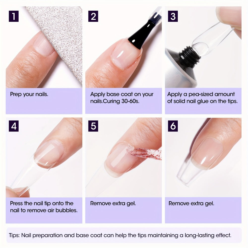 Nail Glue Gel UV LED Solid Formula 30g — Crystal Clear Extra Strong Bond for Press On Nails, Acrylic Tips, Nail Extensions & Rhinestones | Repositionable Before Cure | Lasts Up to  - product image 10