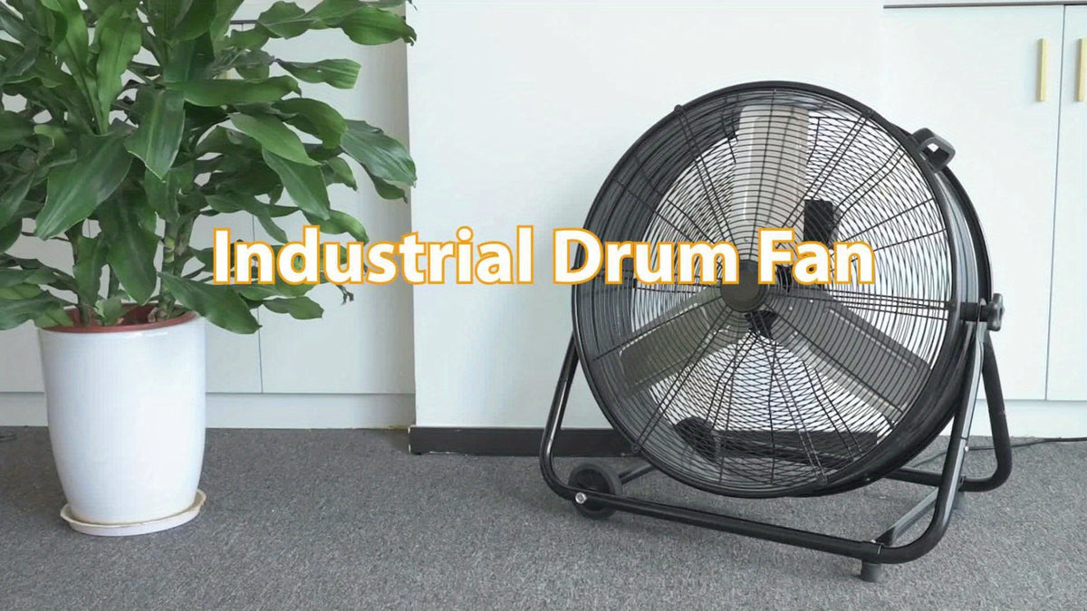 Industrial Drum Fan High Velocity Floor Fan 24 30 Inch | 3-Speed Heavy Duty Metal Air Circulator 360 Tilt Casters ETL Listed | Powerful Warehouse Garage Workshop Patio Commercial F - product image 14
