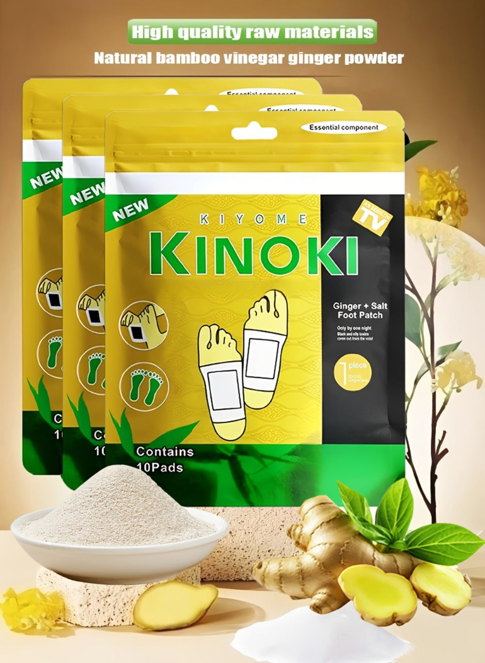 Detox Foot Patches with Bamboo Vinegar Ginger & Lavender — Natural Plant Formula Deep Cleansing Overnight Foot Pads, Moisturizing Soothing Foot Care for Tired Aching Feet, Home Spa - product image 17