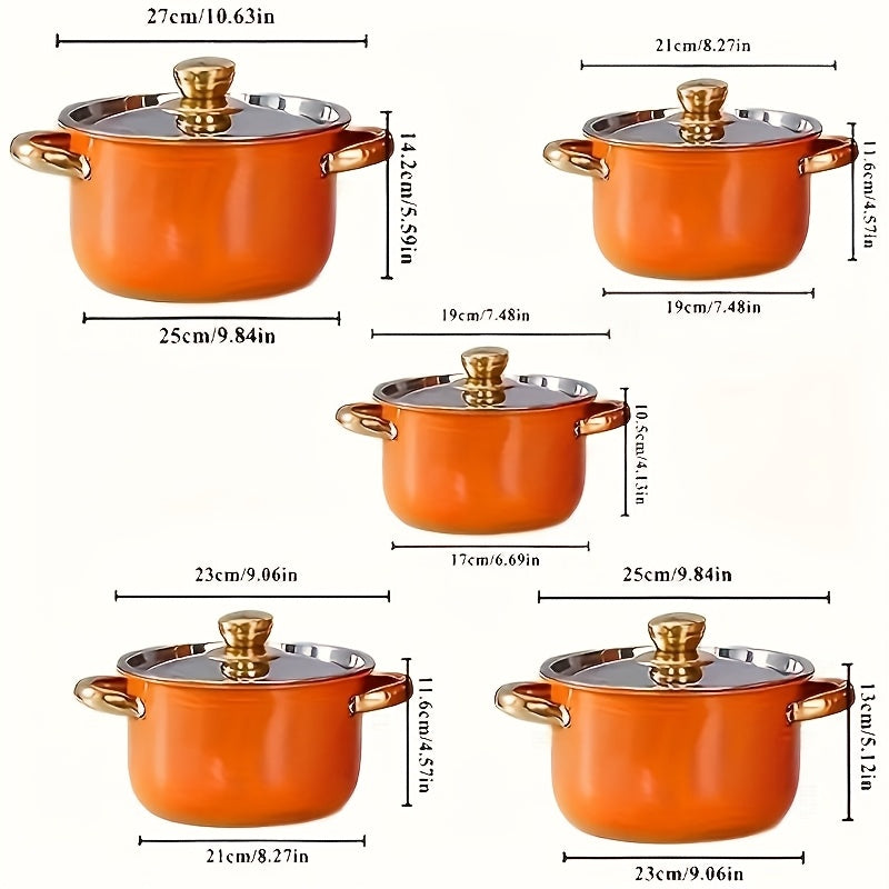 Non-Stick Cookware Set Pots and Pans 10 & 12 Piece – Heat-Resistant Frying Pan, Saucepan & Stewpot | Honeycomb Coating Stainless Steel Kitchen Cooking Set for All Stoves | Stylish  - product image 17
