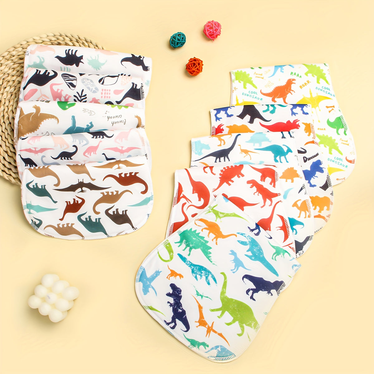 10-Pack Burp Cloths For Baby Boys and Girls - Baby Burp Cloth, Baby Washcloths, Burp Rags, Large Neutral Burp Clothes For Newborn - product image 4