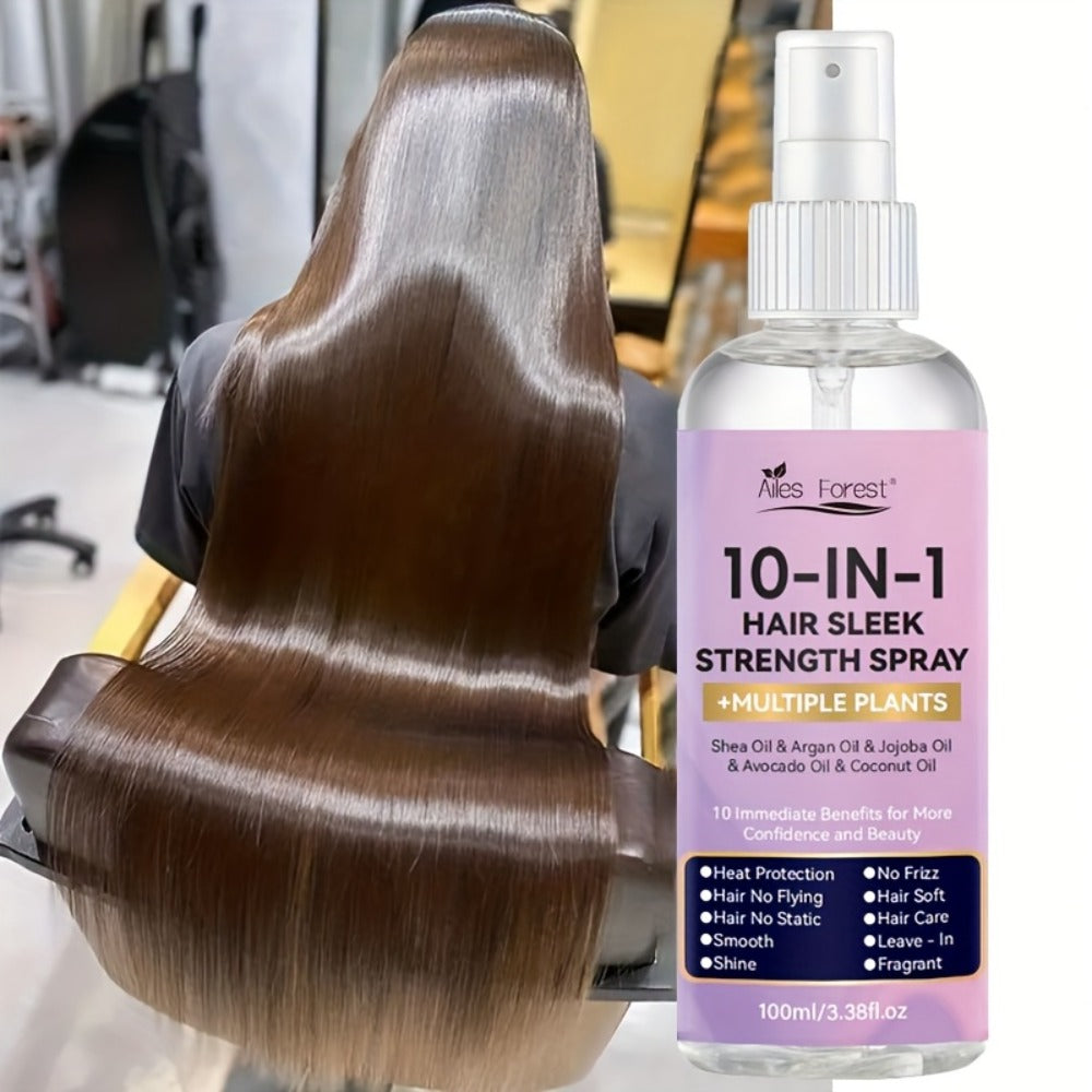 Leave-In Conditioner Spray 10-in-1 No-Rinse 100ml — Fragrance-Free Anti-Frizz Detangling Heat Protection, Plant-Based Formula for Dry Damaged & Color-Treated Hair, All Hair Types,  - product image 7