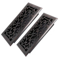 Floor Vent Register Cover 4x10 Inch Heavy Duty Walkable Steel Decorative Air Vent Grille Adjustable Airflow for Home HVAC 2-Pack Savannah Boston Design Multi Finish - product image 18