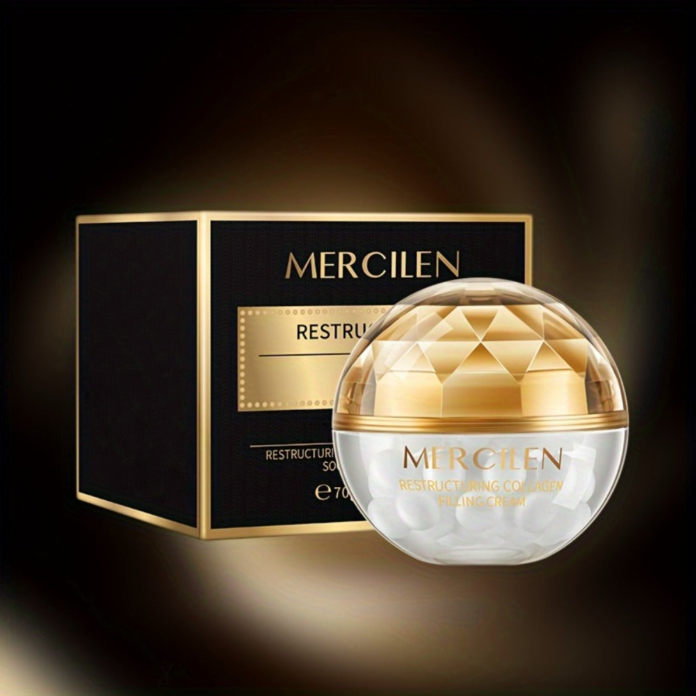 Collagen Filling Face Cream with Hyaluronic Acid & Squalane — Deep Firming & Restructuring Anti-Aging Moisturizer, Plumps Fine Lines, Nourishing Skin Toning Cream for Women, 70g - product image