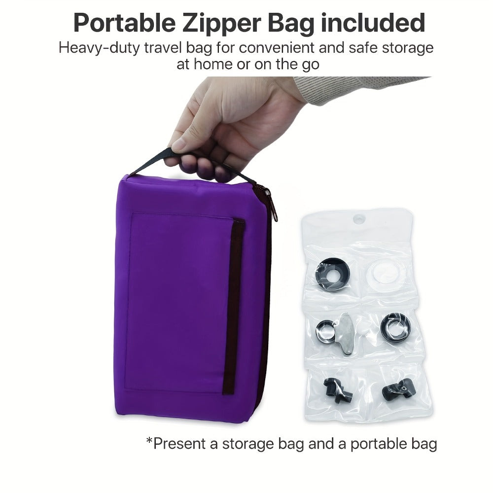 Aneroid Sphygmomanometer & Stethoscope 2-in-1 Set - Manual Blood Pressure Monitor with Nylon Cuff, Fixing Clip, Stethoscope, Portable Case & Accessories, Emergency BP Kit for Medic - product image 10