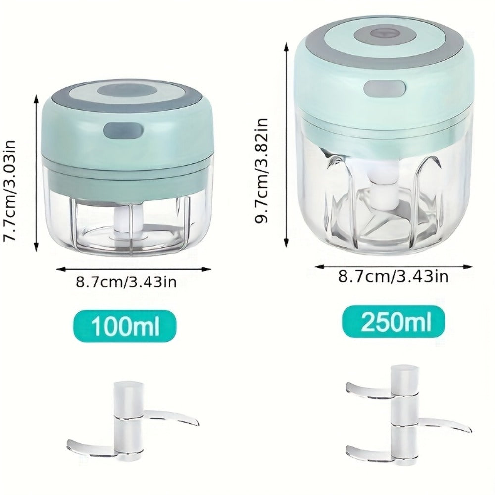 Electric Food Chopper Mini Garlic Crusher USB Rechargeable Meat Grinder 3.38oz 8.45oz Portable Wireless Kitchen Tool - product image 4