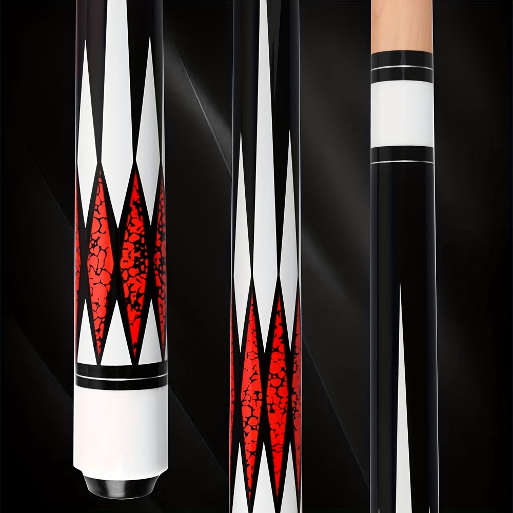 1/2 Split Maple Billiard Cue Stick for Men & Women, Durable Multi-Color Design, Great for Home Game Room, Family & Friends Billiards, Red Black Blue Purple Green – Pool Cue 58 Inch 13mm Tip 20oz