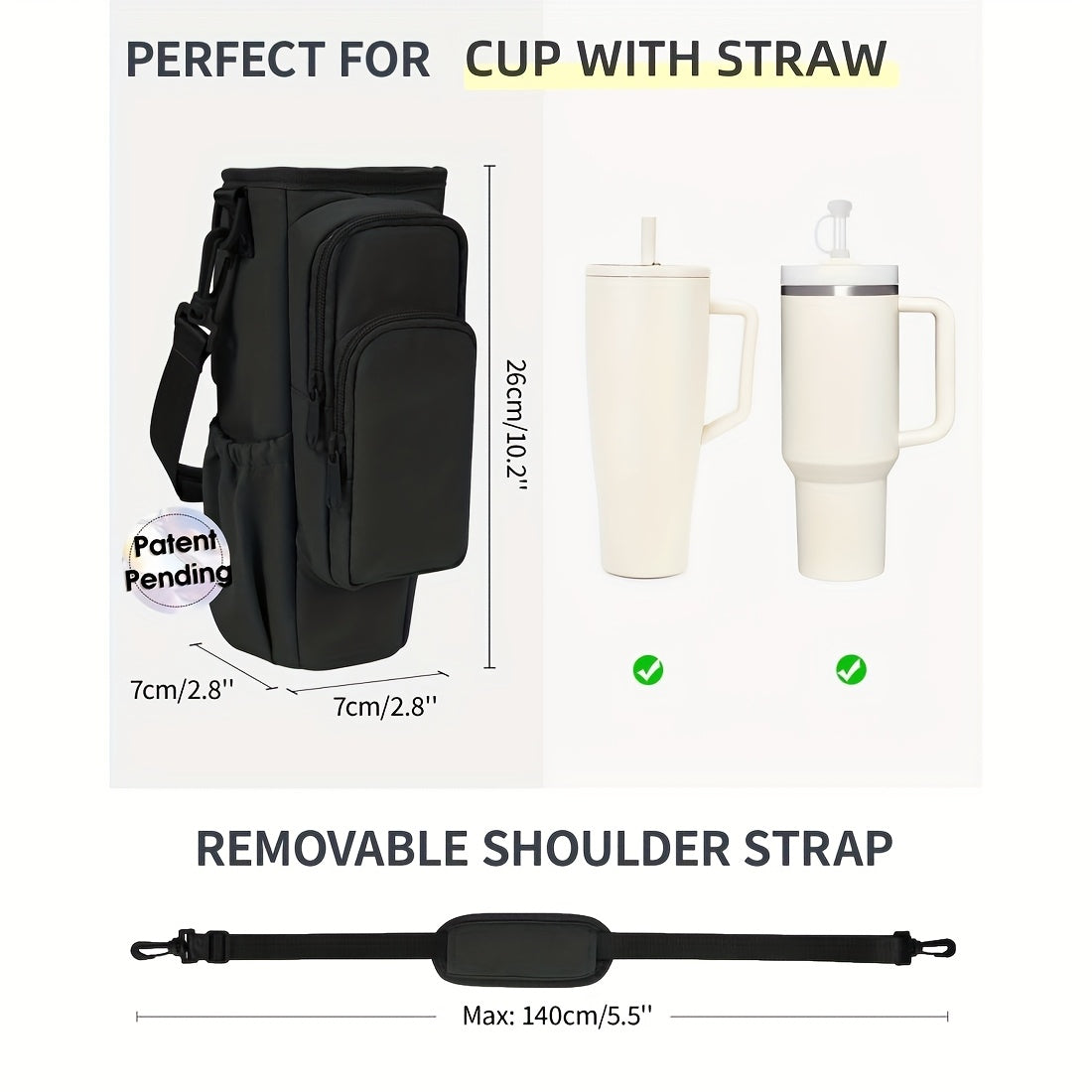 Hands-Free Dog Walking Bag with Phone Pocket, Zippered Compartments & Adjustable Strap for Gym, Travel & Outdoor Activities, Hot/Cold Beverage Holder for Men - product image 3