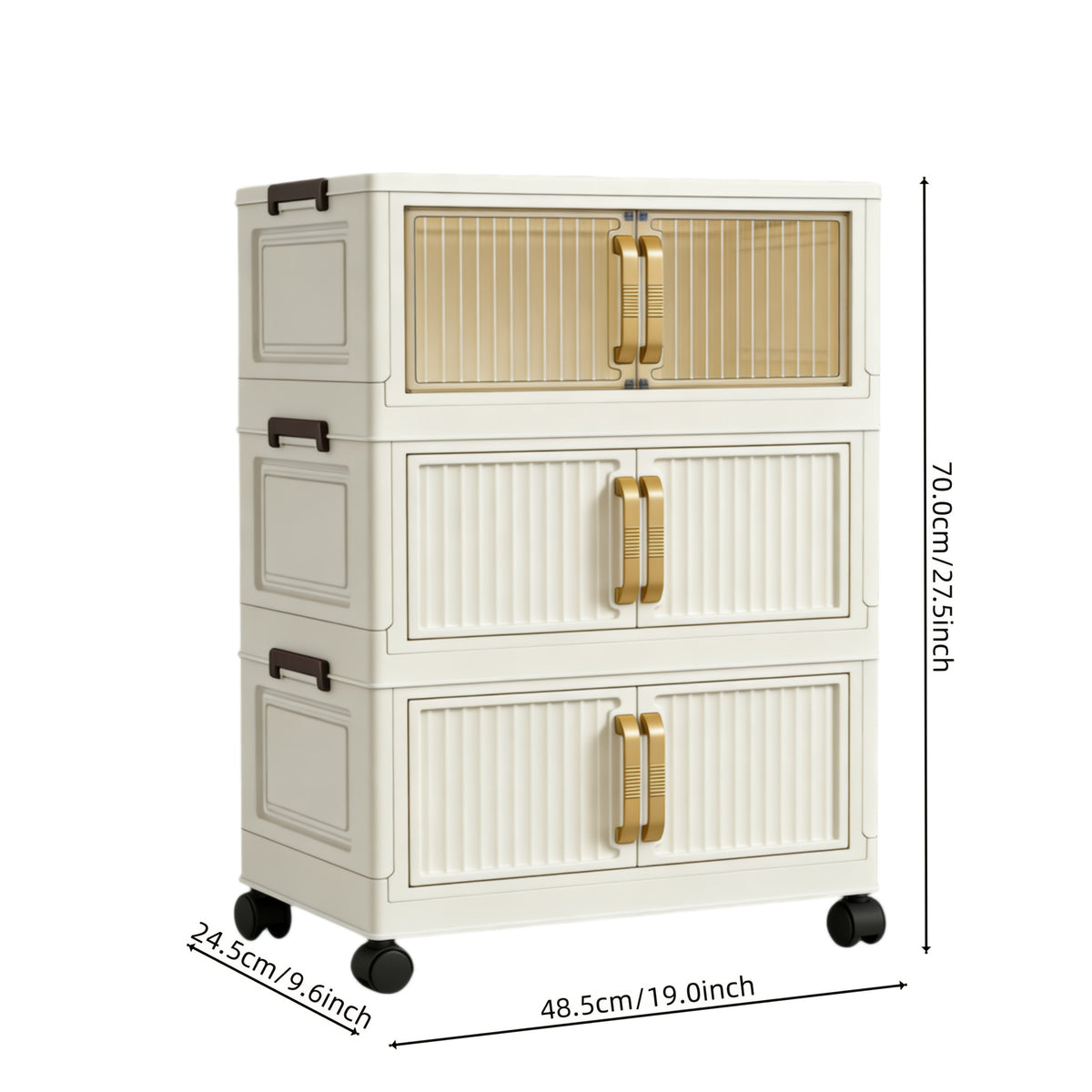 Multi-functional Foldable Storage Cabinet, With 5-tier/3-tier Large Capacity, Space-saving, Suitable For Entrance, Corridor, Bedroom and Living Room - product image 6