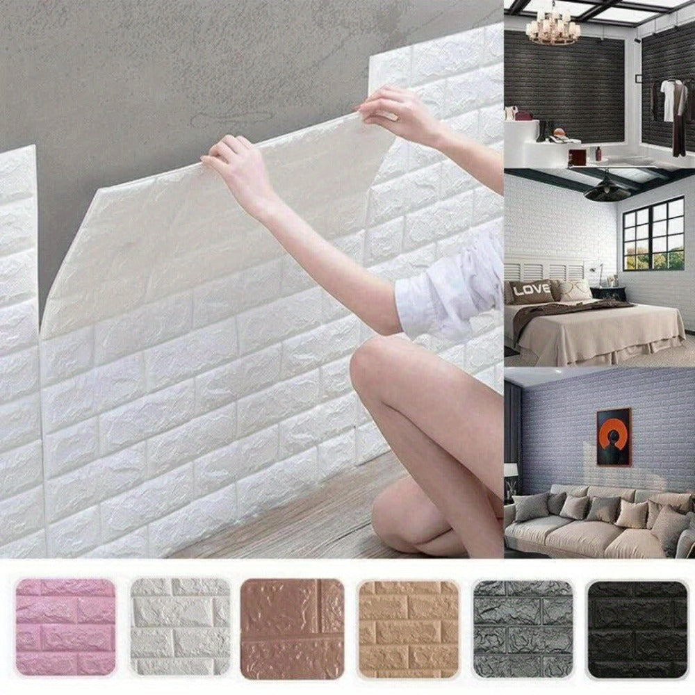 3D Peel and Stick Wood Grain Wallpaper Panels 50/100pcs - Self-Adhesive Waterproof PVC Foam Wall Tiles, Anti-Collision Textured Wall Decor for Bedroom Living Room Kitchen DIY Renov - product image 20