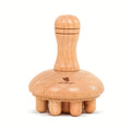 Wooden Mushroom Massager Anti-Cellulite Lymphatic Drainage Wood Therapy Body Massage Tool Ergonomic Handheld Natural Wood for Back Neck Thighs Legs Abdomen Self Care Gift for Women - product image 4