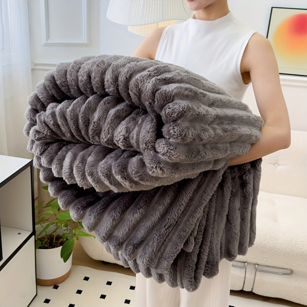 500gsm Heavy Plush Blanket – Ultra Thick Soft Warm Fluffy Blanket for Bed, Sofa & Travel, Baby to Double Size, 5 Colors - product image 18