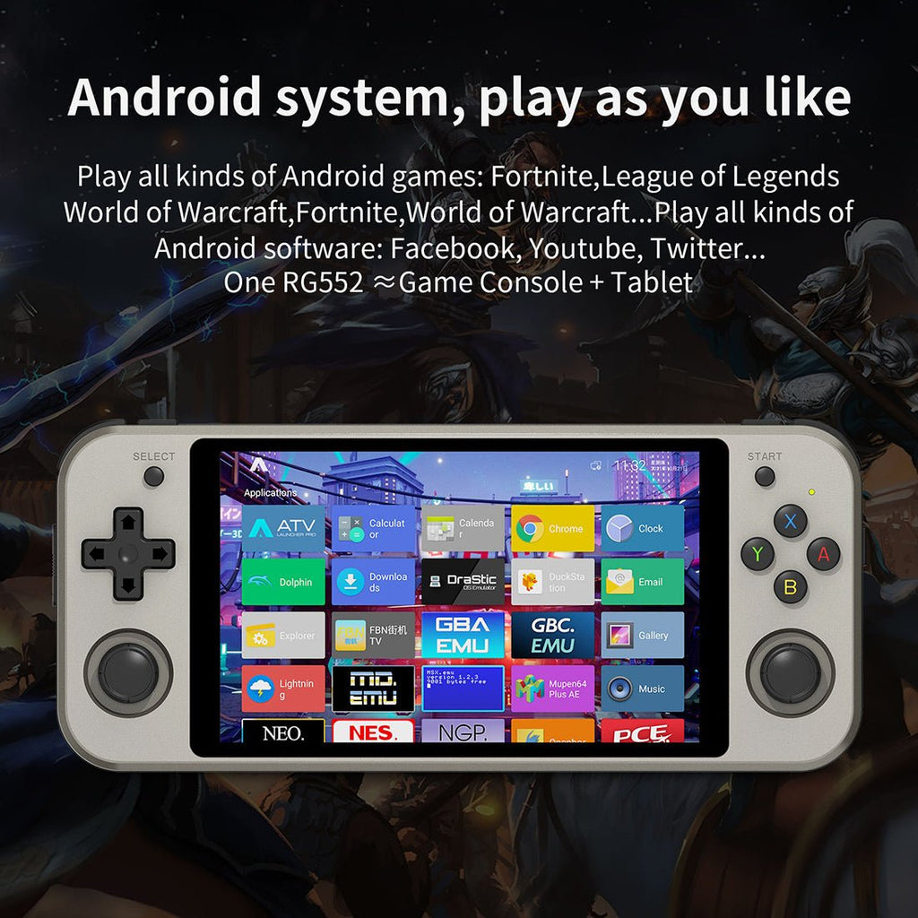 Anbernic RG552 Handheld Game Console Dual OS Android Linux Retro Emulator 5.36-Inch IPS 1920x1152 RK3399 4GB RAM HDMI USB 3.0 Active Cooling for Everyday Use - product image 11