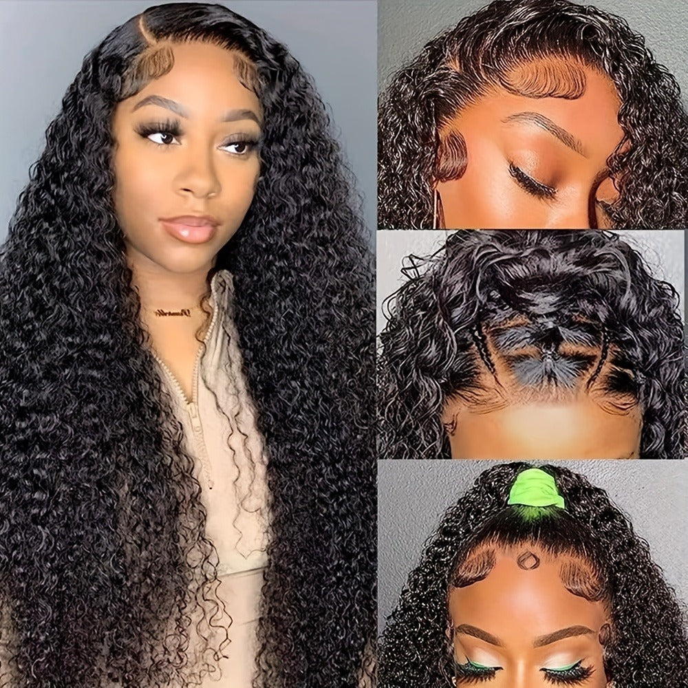 HD Lace Body Wave Wig 13x4 180% Density Human Hair Pre Plucked Glueless Natural Hairline for Women | Natural Black 24 Inch | Beginner Friendly Daily Wear - product image 3