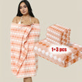 Extra Large Bath Towel Set 4 Piece for Women - 300GSM Ultra Soft Quick Dry Absorbent Solid Color Hand Towels | Orange Green Blue Purple Pink | Spa Yoga Fitness Gym Bathroom Gift - product image 15