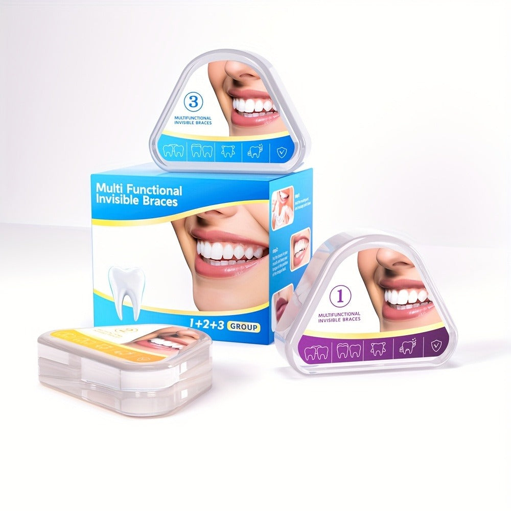 Teeth Straightener 3-Stage Orthodontic Braces Set – Progressive Alignment for Different Periods, Dental Care Teeth Straightening Kit for Adults & Teens, Comfortable Oral Care Ortho - product image 3