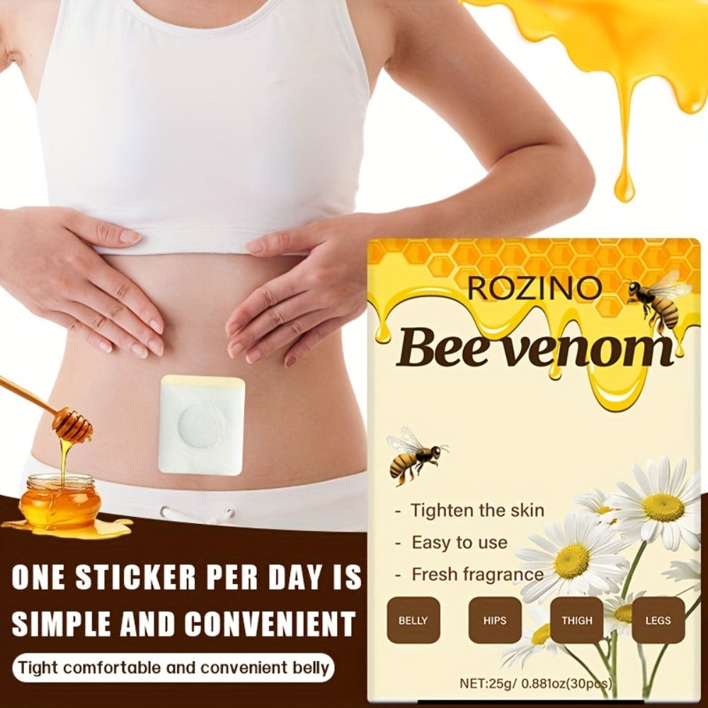 Belly Button Firming Patches 60 Pcs - Bee Venom Natural Botanical Navel Patches with Long-Lasting Adhesion, Body Toning & Wellness Patches for All Skin Types, Daily Body Care - product image 4