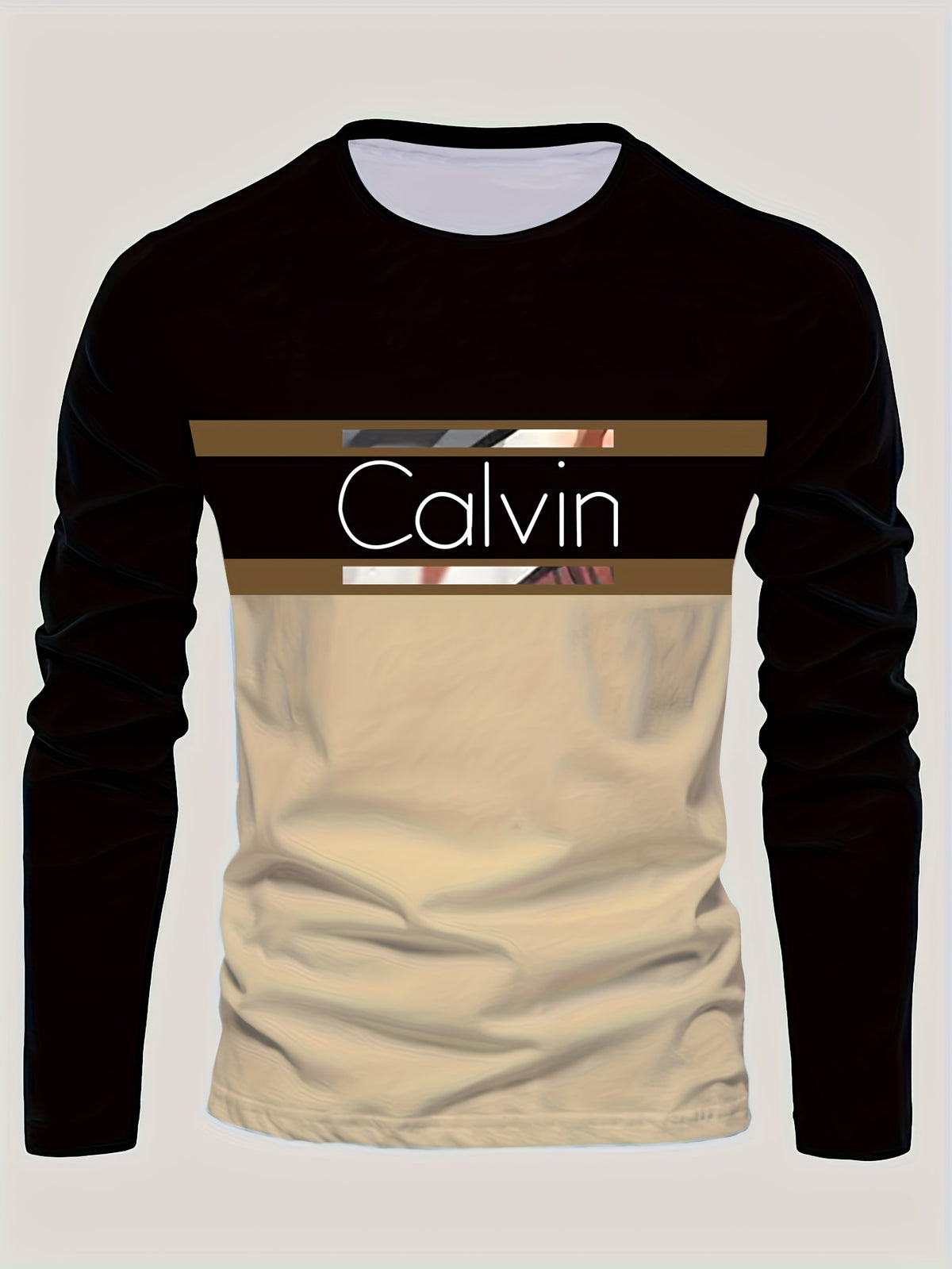Men's , 3D Digital Printing Men's Crew Neck Long-sleeved T-shirt Halloween, Christmas, Gifts for Family and Friends - product image