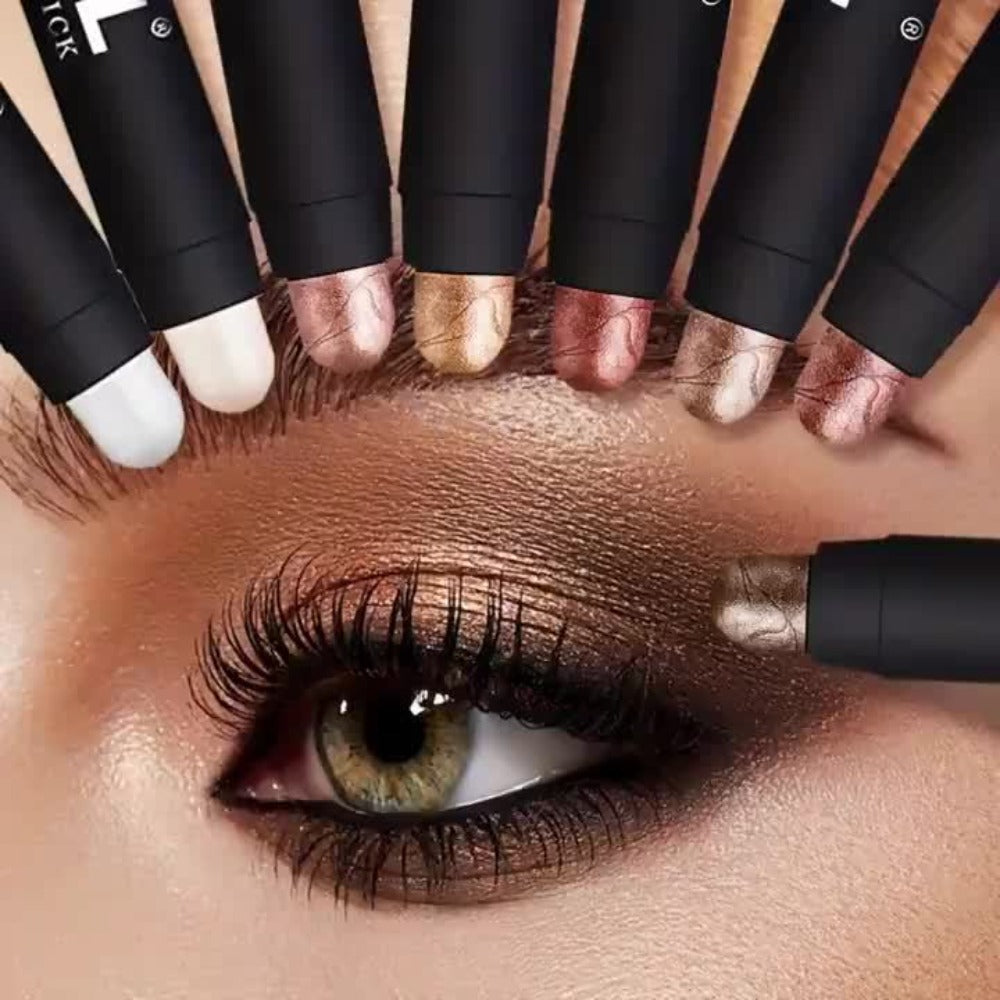 Waterproof Eyeshadow Stick Set 8 Piece – Shimmer, Pearlescent & Matte Eye Shadow Pencils, Creamy Blendable Formula, Long-Lasting Smoky Natural Glitter Eye Looks, Gift for Her - product image 11