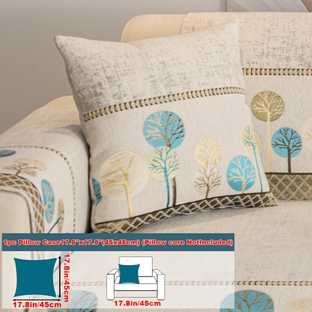 Sofa Couch Cover Light Luxury Geometric Embroidery 1pc - Knit Anti-Slip Four Seasons Universal Pet Friendly Furniture Protection Slipcover | Grey Blue White | Single 2-Seat Living  - product image 19