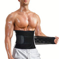 Sizes M to 3XL – Men's Waist Trainer Sweat Belt Tummy Control Compression Body Shaper Trimmer for Weight Loss & Workout