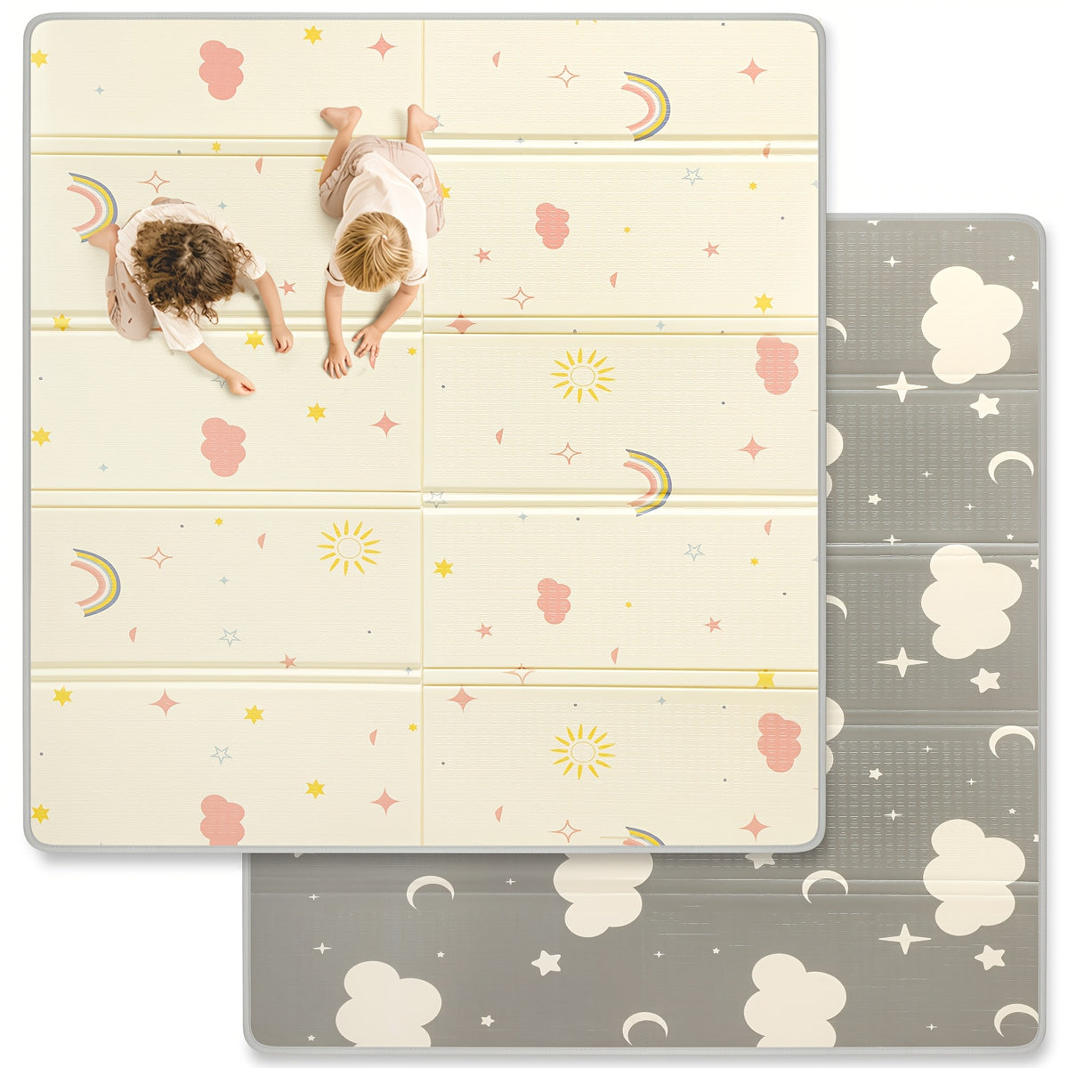 Extra Large Foldable Reversible ABC Baby Play Mat with Waterproof Padded & Non-Toxic Foam Suitable for Infants Toddlers Tummy Time, Waterproof Indoor/Outdoor - product image 9