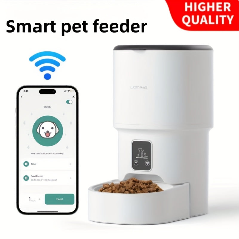 WiFi Remote Control, Detachable & Washable, Large Capacity Smart Food Dispenser for Cats & Dogs, 3 Models Available – Automatic Pet Feeder - product image