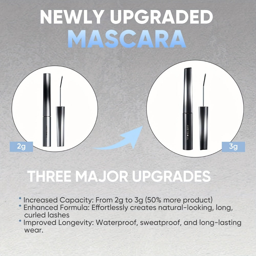 3D Curling Mascara Waterproof Volumizing Lengthening Smudge-Proof Nourishing Eyelash Wand Long-Lasting Black Brown Korean Makeup Style for All Eye Types Women - product image 2
