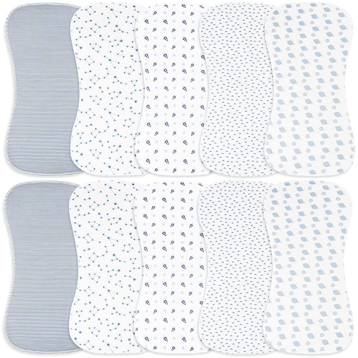 10pcs Burp Cloths for Baby Boys and Girls - Baby Burp Cloth, Baby Washcloths, Burp Rags, Large Neutral Burp Clothes for Newborn - product image 12