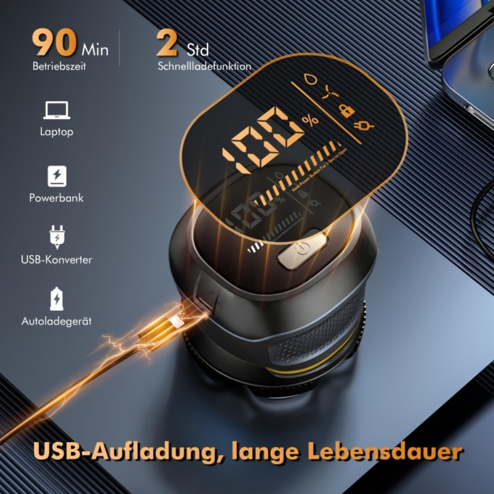 Electric Shaver for Men 6D Floating Blade IPX7 Waterproof — Dual Ring Blade Net with Nose Hair Trimmer, Type-C Fast Charging, Smart LED Display & Magnetic Replacement Blades Groomi - product image 7