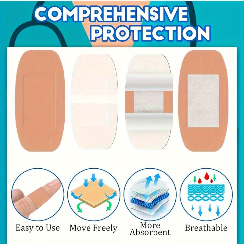 Adhesive Bandages 360pcs | Flexible Fabric Fingertip & Knuckle Bandages Set, Breathable Cloth Elastic First Aid Bandages in 12 Assorted Sizes, Spot Wound Care - product image 5