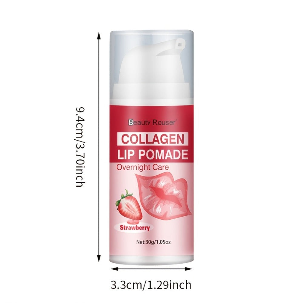 Lip Pomade Collagen 30g Moisturizing Plumping Lip Essence — Deep Hydration Day & Night Lip Care Nourishes Repairs Dry Chapped Lips Long-Lasting Clear Glossy Finish All Skin Types - product image 5