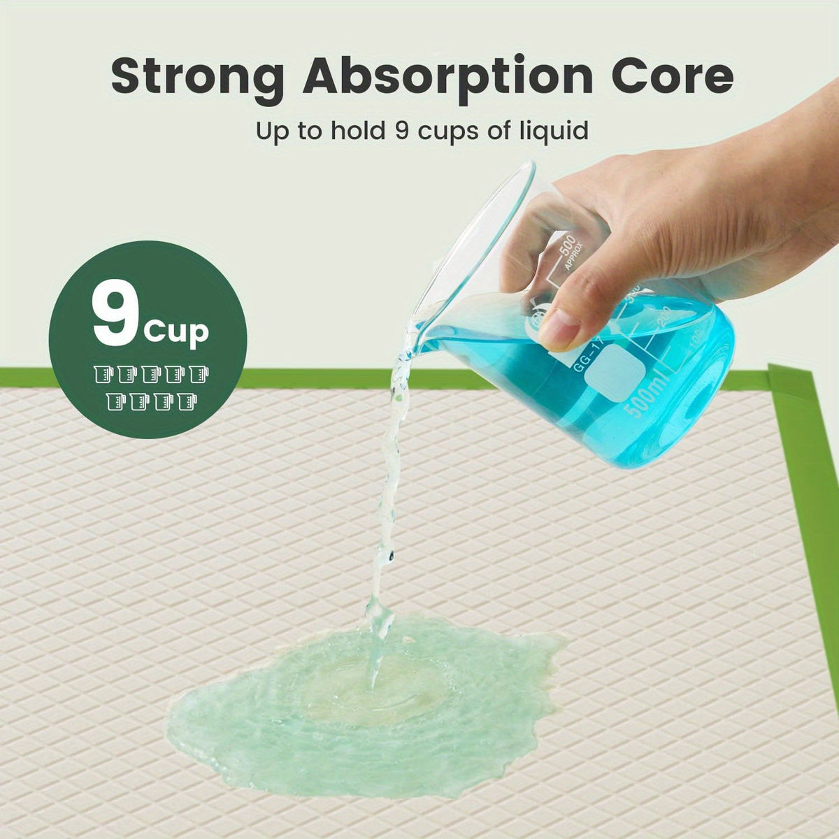 Puppy Pee Pads Jumbo Extra Large for Big Dogs | 6-Layer Heavy Duty Leakproof & Odor Control, Quick-Dry Super Absorbent Training Pads for Housebreaking, Senior - product image 4