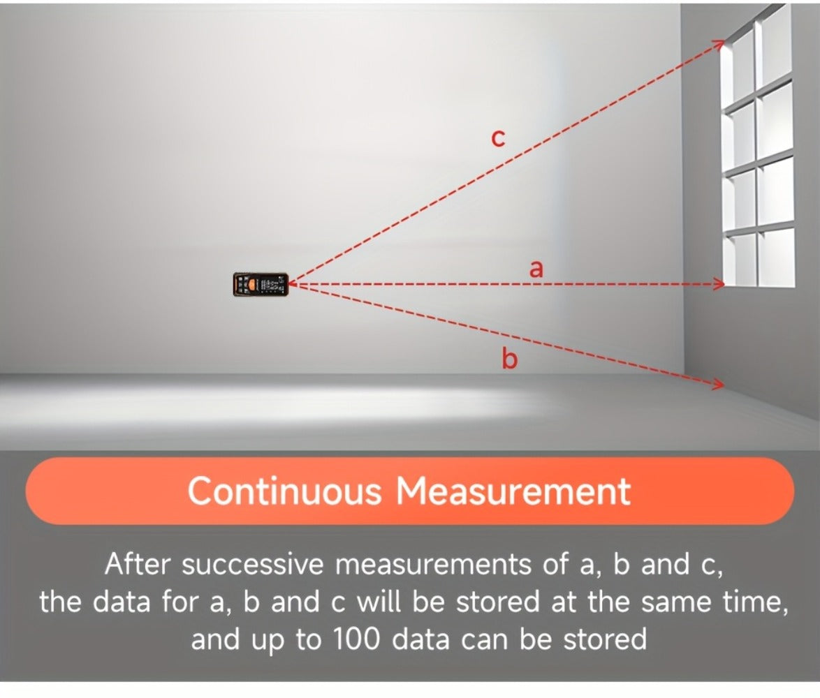 Digital Laser Rangefinder 50M 70M 100M 120M Laser Distance Meter Tape Measure Range Finder for Construction DIY Outdoor Contractor Gift - product image 30