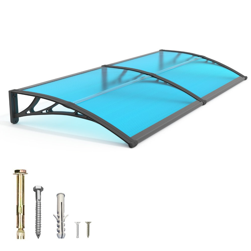 Window Awning Door Canopy Polycarbonate Overhang – UPF 50+ UV & Rain Protection, Leak-Proof Hollow Sheet, Weather-Resistant Outdoor Patio Awning for Doorways, Windows, Storefronts  - product image 15