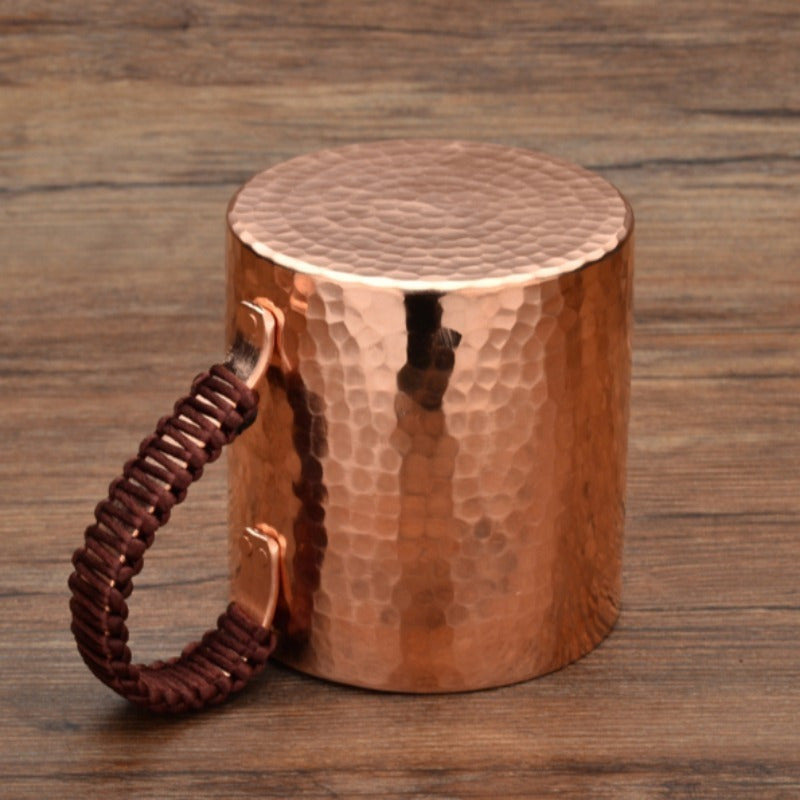 Moscow Mule Mug Hammered Copper 550ML – Heavy Gauge Traditional Cocktail Mug for Moscow Mule, Beer & Cold Drinks – 100% Handcrafted Pure Solid Brass Cup with - product image 2