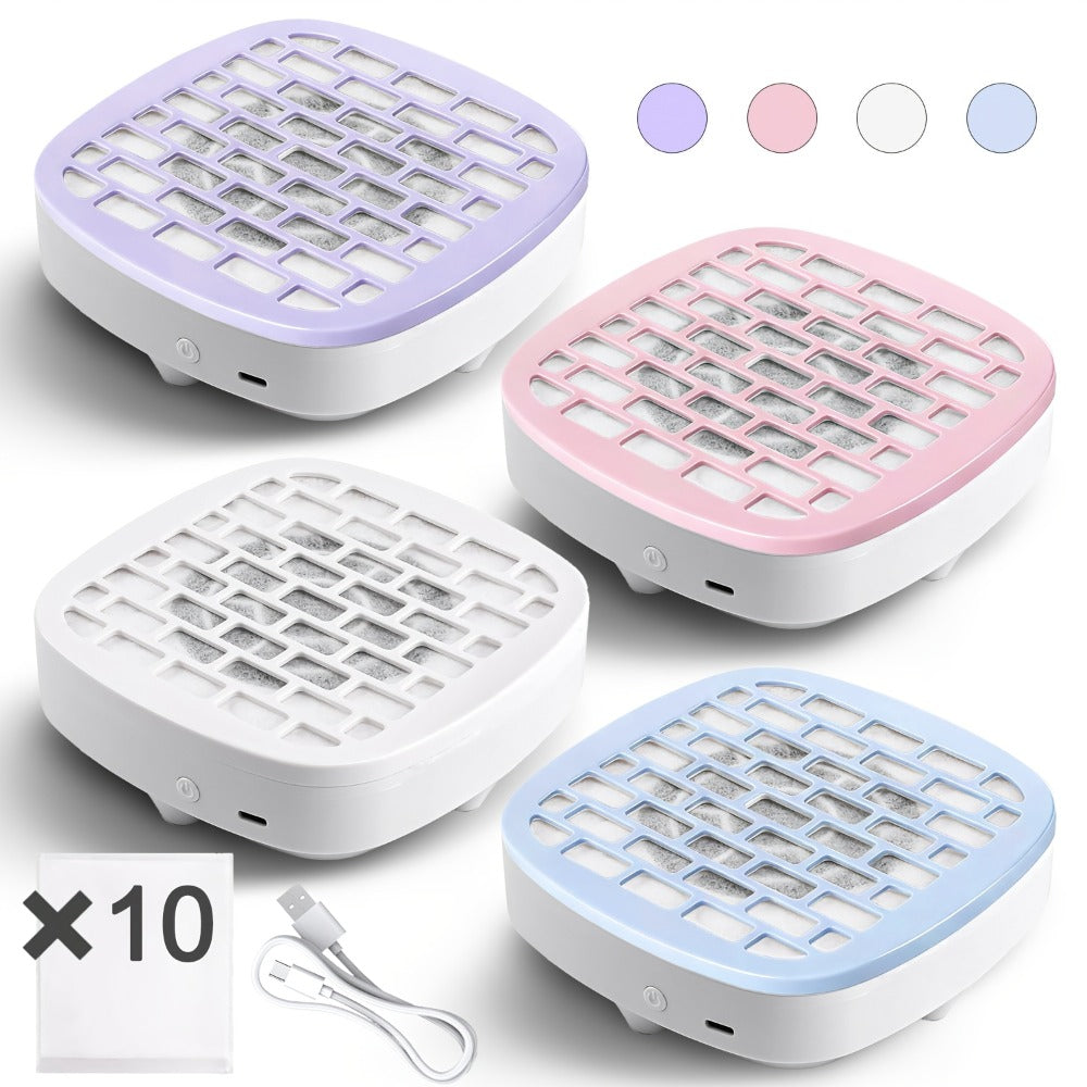 Nail Dust Collector Mini USB Electric Vacuum Cleaner with 10 Filter Pads & Strong Suction – Portable Nail Dust Suction Machine for Acrylic Gel Filing, Home Nail Station, Salon & Tr - product image