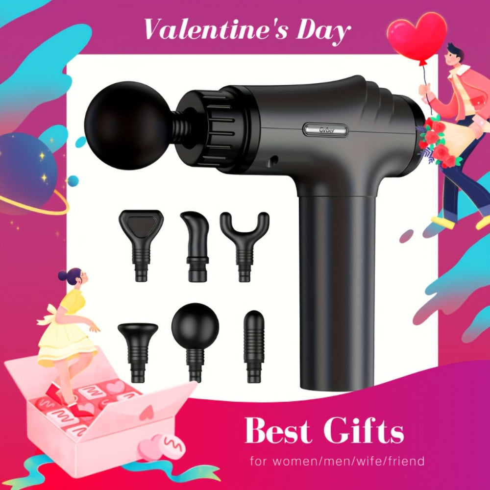 Massage Gun Deep Tissue - GVBER 6-Head Handheld Muscle Massager for Body Pain Relief, Relaxation & Recovery - Gift for Women Men - product image 2