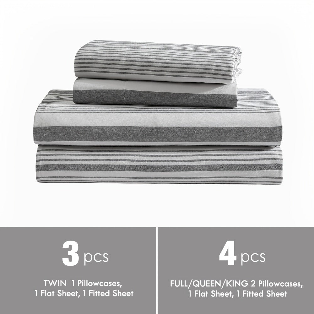 Bed Sheet Set Deep Pocket Soft Microfiber - Fitted Sheet Flat Sheet & Pillowcases Twin Full Queen King - Cooling Breathable Fade Resistant Sheets for Daily Use Dorms Guest Rooms - product image 23