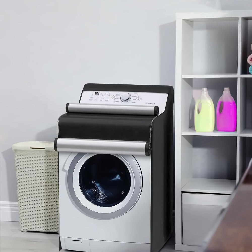 Washer Dryer Cover 420D Heavy Duty Waterproof, Indoor Outdoor Washing Machine Protector with Zipper Window, Fits Top Load & Front Load Washers Dryers, Dustproof UV-Resistant Laundr - product image 8