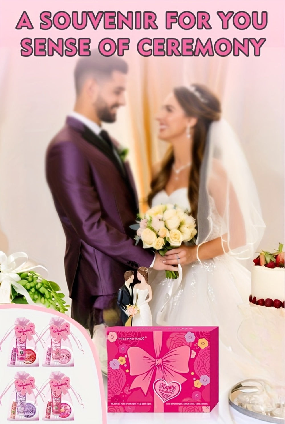20pcs Beauty Gift Set Lip Balm Hand Cream Solid Perfume Pink Gift Bag Glossy Finish All Skin Types Holiday Party Mother's Day Wedding Bridesmaid Favors - product image 15